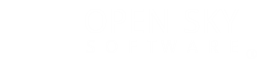 Open Sky Software Logo White